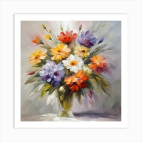 Flowers In A Vase 4 Art Print