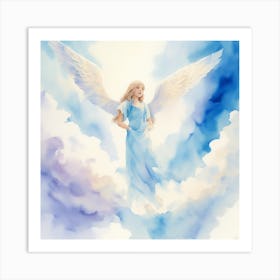 Angel In The Sky Art Print