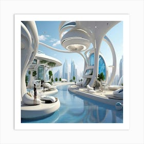 Art1 - world2100 - lifestyle - imagine Art Print