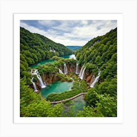 Plitvice Lakes Art Print