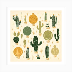 Cactus Illustration Art 65 Art Print