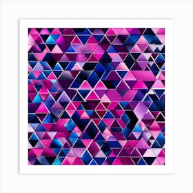 Abstract Triangles 7 Art Print