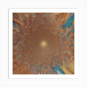 Distant geometric Sunshine Art Print