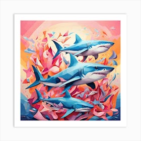 Sharks 1 Art Print