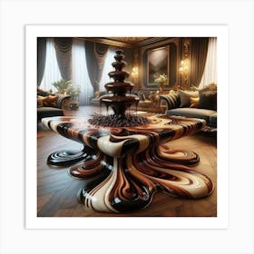 Chocolate Fountain Art Print