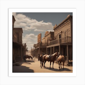 Old West Town 40 Art Print