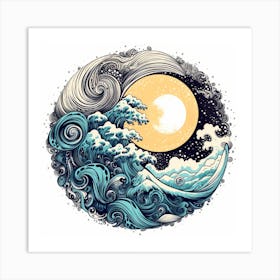 Great Wave Off Kanagawa 14 Art Print