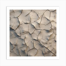 Cracked Sand 1 Art Print