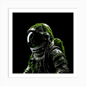 Mossy Astronaut Art Print