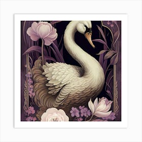 Swan a Art Print