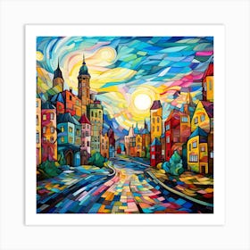 Colorful City 9 Art Print