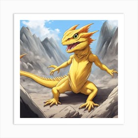 Anime Dragon 1 Art Print