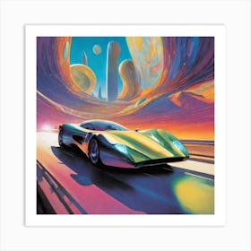 Futuristic Car 29 Art Print