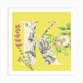 Botanical K Art Print