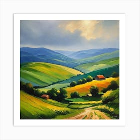 Landscape Painting 150 Art Print