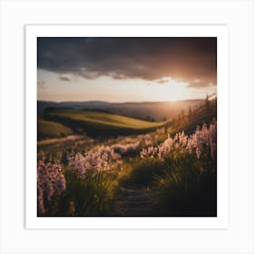 Sunset In The Countryside 7 Art Print