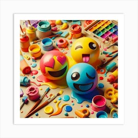 Emojis 1 Art Print