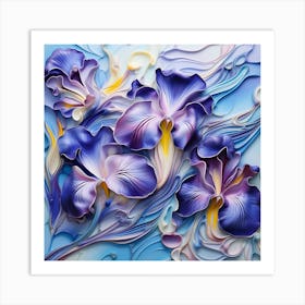 Iris Painting 2 Art Print