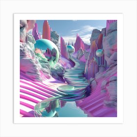 Digital - 3d Rendering Art Print