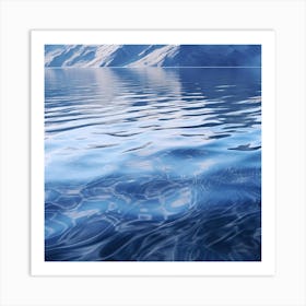 Icebergs In The Water Art Print