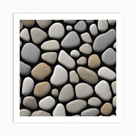 Pebbles 22 Art Print