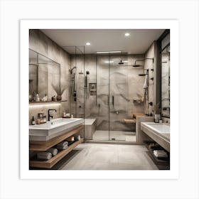 Modern Bathroom art Art Print