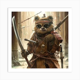 Myeera An Ewok As A Samurai Ninja Ancient Japan Ee169e45 8c92 4906 Ad62 561659baba18 Art Print