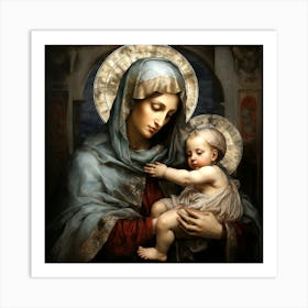 Madonna And Child 1 Art Print