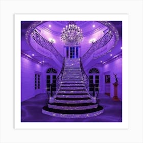 Purple Staircase Art Print