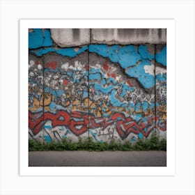 Graffiti Wall Berlin Art Print