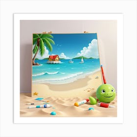 Beach House Art Print