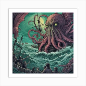 Tentacles Of Madness Art Print
