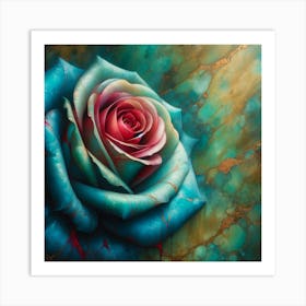 Blue Rose Art Print