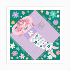 Summer Daze Square Art Print