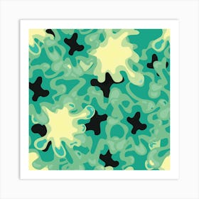 Camouflage Pattern Art Print