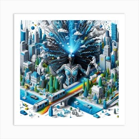 Cityscape 7 Art Print