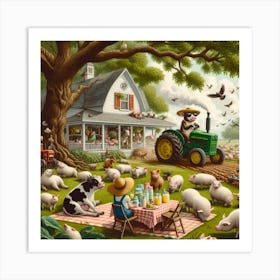 Farm Animals 8 Art Print