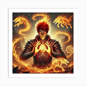 Ronan Ashheart Elemental Mastery Art Print