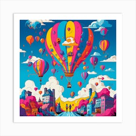 Hot Air Balloons 2 Art Print