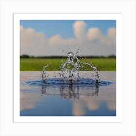 Water Splashing Art Print