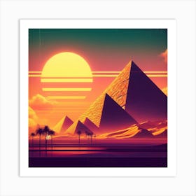 Egyptian Sunset 1 Art Print