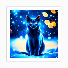 Mystical Cat Art Print