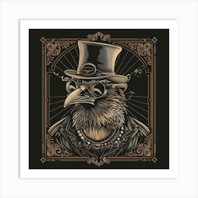 Steampunk Eagle 9 Art Print