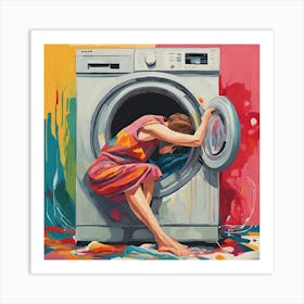 Washing Machine Art Print