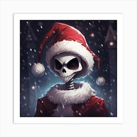 Merry Christmas! Christmas skeleton 13 Art Print