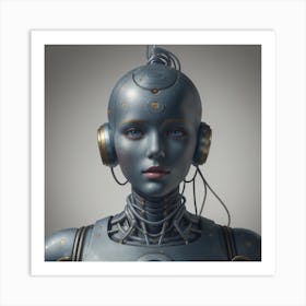 Cyborg Woman Art Print