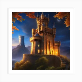 Castle On The Hill Art Print