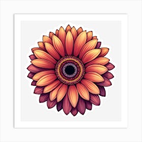 Gerbera Flower Art Print