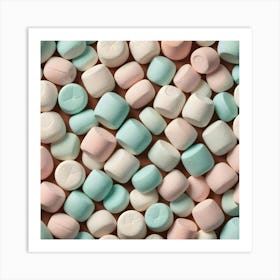 Pastel Marshmallows 1 Art Print