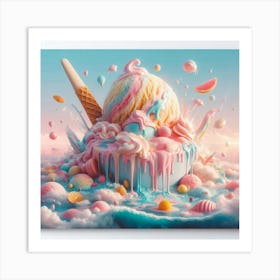 Ice Cream Canvas Art Art Print